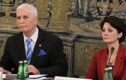 Piotr Szymczak, prezes Stowarzyszenia Elektryków Polskich i Edyta Bielak-Jomaa, generalny inspektor ochrony danych osobowych