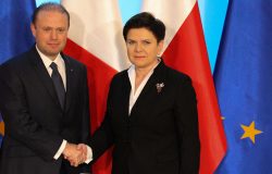 Joseph Muscat, premier Malty i Beata Szydło, prezes Rady Ministrów.