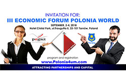 Forum Gospodarcze Polonii Świata - Tarnów, 3-4 września 2018
