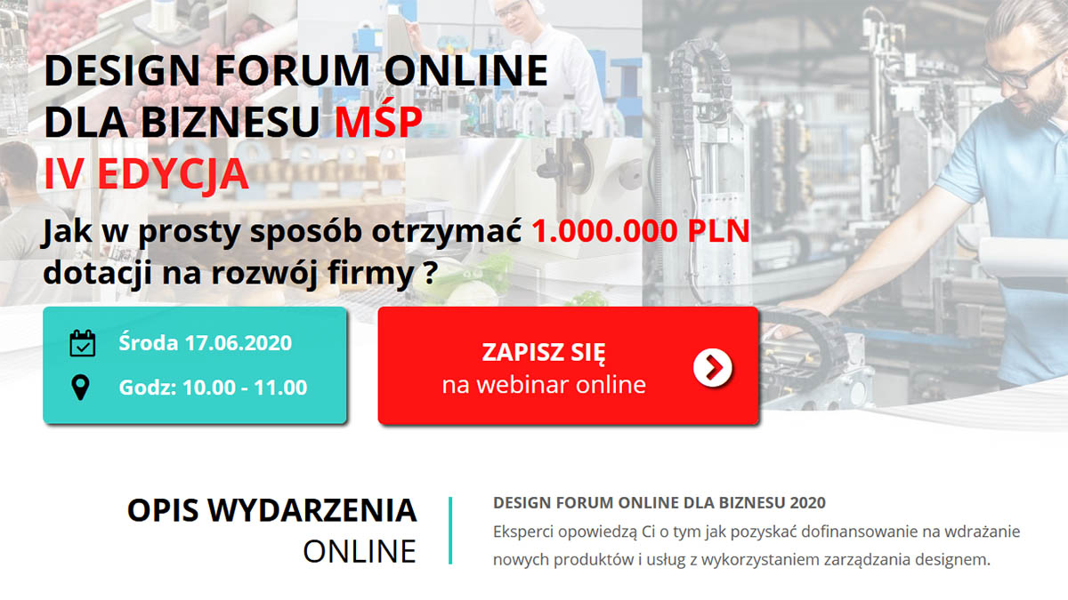 Design Forum Online bla biznesu MŚP - IV edycja