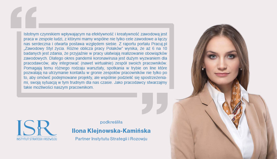 Ilona Klejnowska-Kamińska, partner ISiR