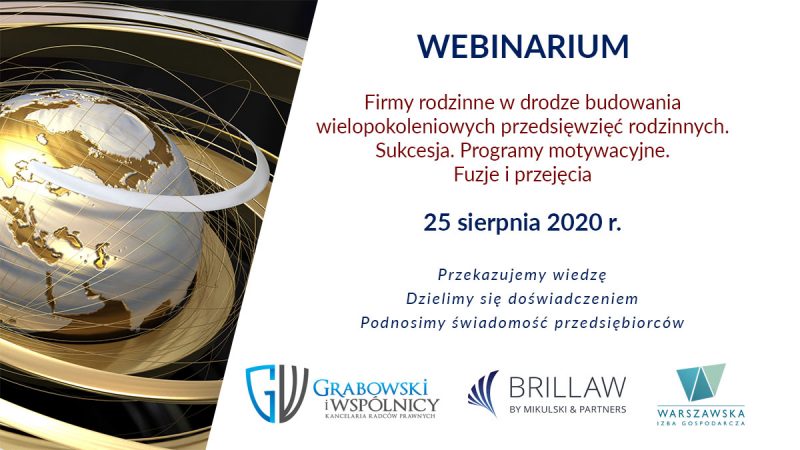 Webinarium dedykowane firmom rodzinnym