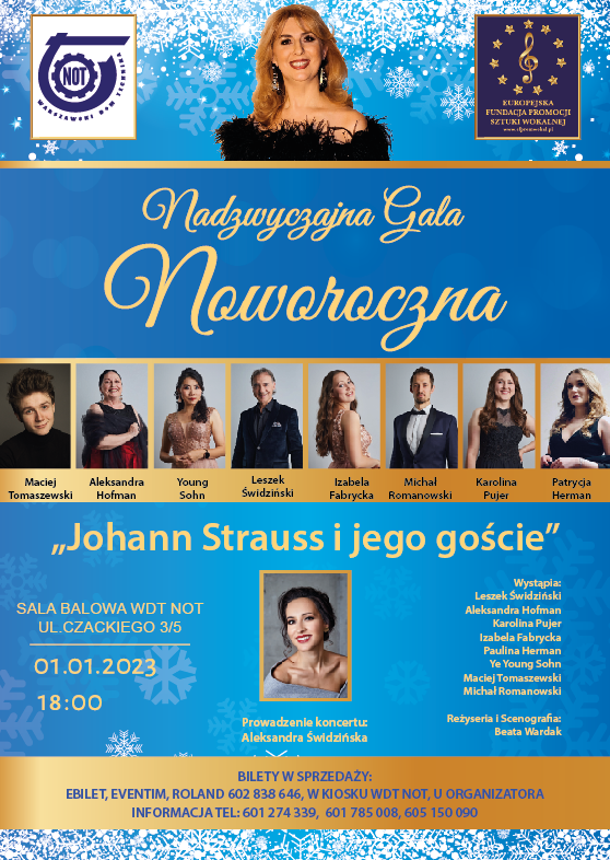Nadzwyczajna Gala Noworoczna w Warszawskim Domu Technika NOT