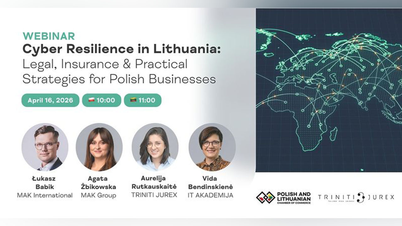 Webinar o cyberbezpieczeństwie dla firm działających na Litwie – 16 kwietnia, godz. 10:00